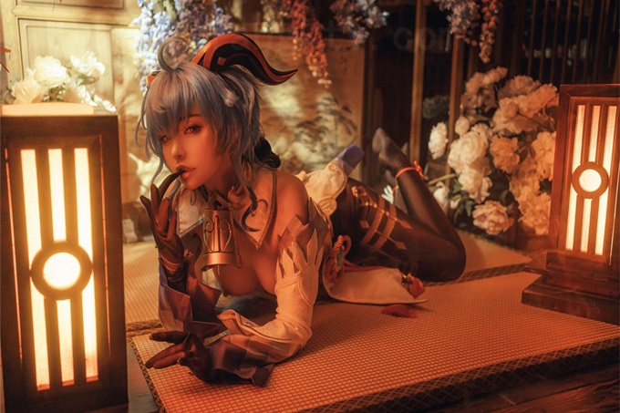 【超美高端❤️罕见露脸露点】极品CosPlay爆机少女【喵小吉】五月新作《原神甘雨》超魅COS萝莉粉穴